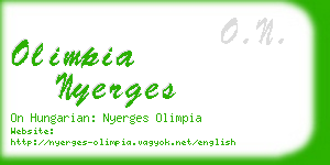 olimpia nyerges business card